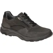Waldlaufer H Herrenschuhe - bequeme Schnür Halbschuhe grau Freizeit