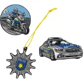 Scout Schulranzen-Zubehör Funny Snaps Move 3er Set Blue Police blau