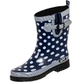 Bockstiegel Damen Regenstiefel Dorin-K blau/weiß Gr. 39