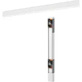 Ledvance Office Line Cuboid, quadratische Bürodeckenleuchte, 30 W, 3500 lm, 4000 K, 840 kaltweiß, 3-stufig dimmbar, weißes Aluminium, IP20