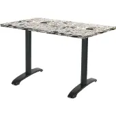 Restootab Tisch 160 x 80 cm - Bazila Terrazzo Cepp