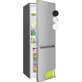 Bomann Kühlschrank mit Gefrierfach | | 143cm | Kühl Gefrierkombination leise | Türanschlag wechselbar | 173L | KG 7359 inox