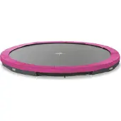 Exit Silhouette Sporttrampolin ø427cm, Bodentrampolin, Rund, für Kinder, Rosa