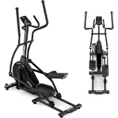 Zipro Ellipsentrainer Frontantrieb Session – Elektromagnetischer Crosstrainer mit App Flacher, Gelenkschonender Lauf (Ski-Langlauf)
