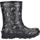 ZigZag Gummistiefel Cenerki kids mit warmer Fütterung 1001 Black 31
