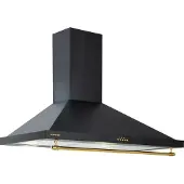 Klarstein Dunstabzugshaube 90cm, Abluft-Dunstabzugshaube mit RGB-LEDs, Leistungsstarke Abzugshaube Leise, 591,5 m³/h Luftstrom, Wandhaube mit Aluminium-Fettfilter & 3 Leistungsstufen, Dunstabzug 90 cm