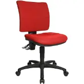 Topstar Bürodrehstuhl U50 ohne Armlehnen, rot