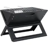 Gravidus Notebook-Grill klappbar - Tragbarer Campinggrill Stahl