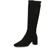 Caprice Damen Stiefel hoher Stretchschaft Karreé Langschaft 9-25547-41, Größe:39 EU, Farbe:Schwarz