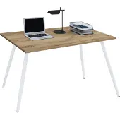 VCM Schreibtisch Computertisch Bürotisch Skandanivischer Retro Look Salia 110x80 cm