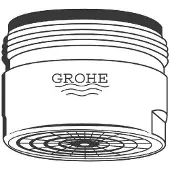GROHE Mousseur Durchflussklasse C 30l/min bei 3 bar M28x1 gold - 13927G00