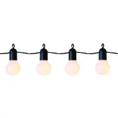 Star Trading Best Season LED-Party Light, 20-teilig warm white LED, Farbe weiss, Kabel grün, outdoor, 476-13