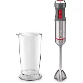 Ufesa BP4650 VARIO 1200, Pürierstab, 1200 W, Grau, Rot, Edelstahl