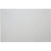 Stier Schreibtischplatte 180x80cm, weiß, melaminbeschichtet, 25mm dick, mit Kabeldurchlässen, tabletop, modernes Design