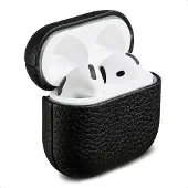 Accezz Echtleder Case für das Apple Airpods 4 - Schwarz
