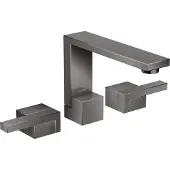 Hansgrohe 3-Loch-Waschtischarmatur 130 Axor Edge Ausl. 173mm, Diamantschl., pol. bla vc