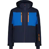 CMP Man Jacket Zip Hood Black Blue 54