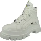 Buffalo Damen Aspha NC MID Schnürboots - 1622045 , Farbe:Weiß, Damen Schuhe:39
