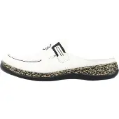 Rieker Damen Pantolette Clog Sabot 46393-80, Größe:41 EU, Farbe:Weiß