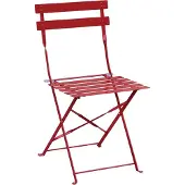 Bolero klappbare Terrassenstühle Stahl rot (2 Stück)