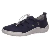 Waldlaufer Schnürhalbschuhe durchbrochen in blau, Gr. 8