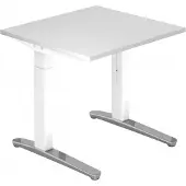 Hjh OFFICE PRO XTRA XB 8 WC - Weiß 80 x 80 höhenverstellbar