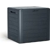 Prosperplast Aufbewahrungsbox für Garten WOODEBOX - erdbraun 140 Liter
