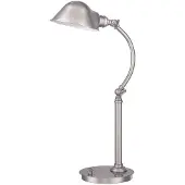Elstead Lighting Elstead Thompson LED Tischleuchte 1-fach Nickel gebürstet