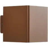 LUCANDE LED Aussenwandleuchte Aaron , braun / rost, Aluminium, Modern, LED Wandleuchte außen