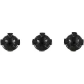 Leatt Dbx/gpx 4.0/5.0/5.5/6.0/6.5 Helmschirm-schrauben Schwarz Schwarz One Size