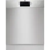 AEG 6000 SatelliteClean / Unterbau-Geschirrspüler 60 cm / AirDry - perfekte Trocknungsergebnisse / MaxiFlex Besteckschublade FUS6491AZM Edelstahl