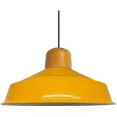Bamyum Pendelleuchte Asletl Deckenpendelleuchte aus Holz 41cm Metall Vintage Lampe