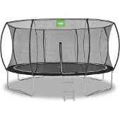 Exit Black Edition Trampolin ø427cm, auf Beinen, Rund, für Kinder, Schwarz