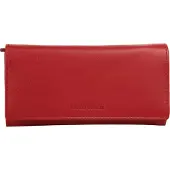 Bruno Banani Geldbörse , Damen, rot, Leder, leicht glänzend, unifarben, Kleinlederwaren Geldbörse, echt Leder