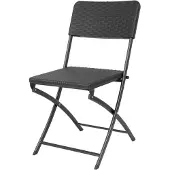 Gastronoble Bolero Rattan Klappstuhl Schwarz (2 Stück)