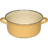 Riess Kasserolle mit Chromrand 20 cm 2,00 l 0280-006 goldgelb
