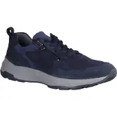 Waldlaufer H-Tom 713003-537 modischer Herren-Schnürer, Leder, blau - Herrenschuhe Sneaker / Schnürschuh, Blau, leder (2x denver buthan)