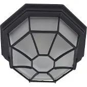 LINDBY Außendeckenleuchte Idril, anthrazit, Metall, Ø 26,5cm