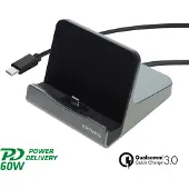 4smarts Ladestation VoltDock Tablet USB-C 60W gunmetal