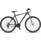 Umit Hardtail Mountainbike Mirage Oversized MTB 29 Zoll 50 cm Unisex 21G Felgenbremse Schwarz/Türkis
