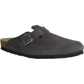Rohde 6694-83 Herrenpantolette, Leder, Graphite (Grau), Glogs - Herrenschuhe Sandale / Pantolette, Grau, leder (velour)