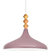 Bamyum Champion Q Holz-Einzelleuchter, Lila Pendelleuchte