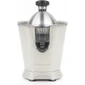 Sweiss Elektrische Zitruspresse ZEST8, tropffreier Ausgießer, leistungsstarker Gelenkarm, 160 W, Beige
