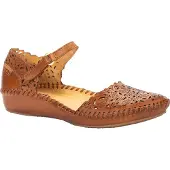 Pikolinos Damen Sandalen geschlossene Ferse Keilabsatz Cutouts P. Vallarta 655-0906, Größe:39 EU, Farbe:Braun