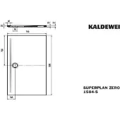 Kaldewei 358447983670 DW SUPERPLAN ZERO Mod.1584-5, 750 x