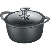 Berndes Kochtopf mit Glasdeckel 20 oder 24 cm, Aluminium, schwarz - Vienna
