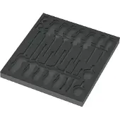 Wera 9810 Schaumstoffeinlage für Schraubendreher Set 1, leer