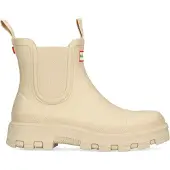 Hunter Chelsea Boots Unisex Beige Gummi