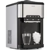 Klarstein Eiswürfelmaschine für Zuhause Camping Gastro, Schnelle Mini Eiswürfelmaschine Klein, Profi Eismaschine für Große Kleine Klare Eiswürfel, Selbstreinigend mit 3L Eiswürfelbehälter, 20kg/24h