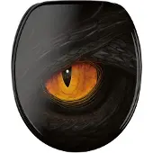 Sanilo WC-Sitz mit Absenkautomatik Black Eye, Toilettendeckel direkt vom Hersteller, Klodeckel, Klobrille, WC Deckel, Toilettensitz, Toilettenbrille